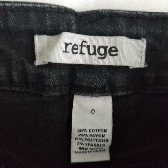 Refuge Jeans Shorts Size 0 Black Womens Jeans - Picture 7 of 7
